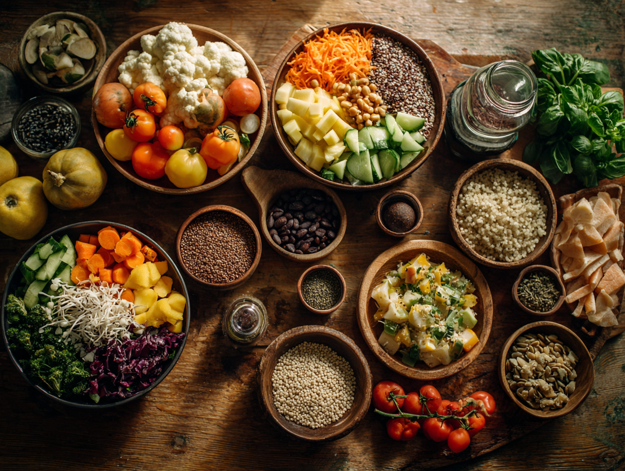 Friss zöldségek és gyümölcsök